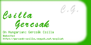csilla gercsak business card